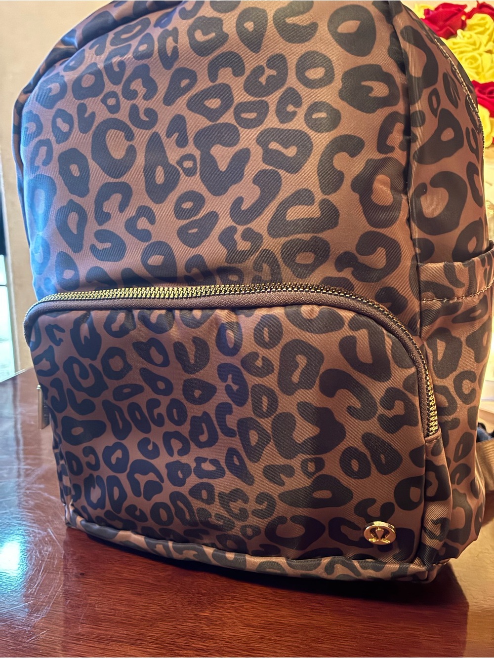 Leopard Print Brown Backpack - Stylish Bag